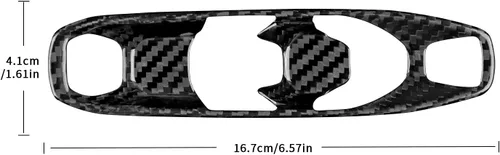 Vista 2 de Cubierta de panel de palanca de cambios de automóvil, para marco de consola central C8, decoración para Chevrolet Corvette C8 2020 2021 2022 2023