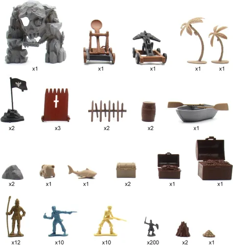 Vista 8 de Plustopoy Figuras de Soldados de Juguete de Caballeros de Castillo Medieval Hombres del Ejército, Juguete de Construcción de Castillo DIY de Los