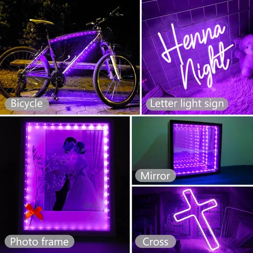 Vista 2 de echosari Tira de luces USB 5V, tira de luces de 9.8 pies con 180 luces LED 2835 SMD súper brillantes con autoadhesivo DIY para gabinetes, marcos
