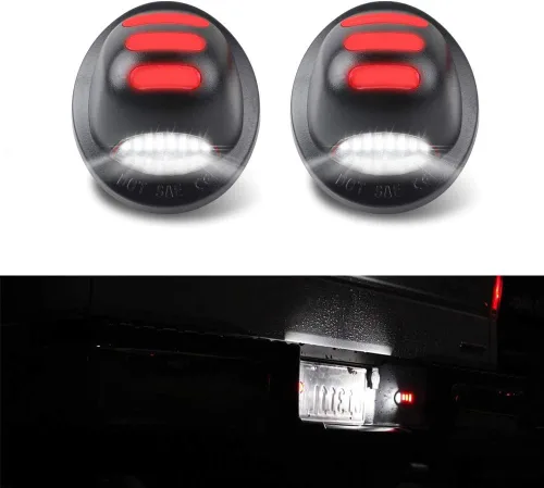 Vista 8 de Gempro Conjunto de luz de matrícula, reemplazo de lámpara LED para Ford F150 F250 F350 F450 F550 Superduty Bronco Excursion Ranger Expedition