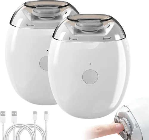 Vista 10 de Cortaúñas eléctrico automático 2026 Molinillo de uñas recargable por USB con luz LED Herramienta silenciosa de cuidado de uñas de 3 velocidades