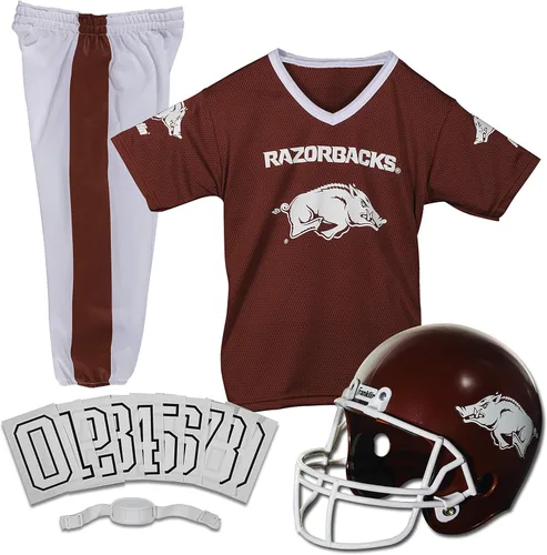 Vista 25 de Franklin Sports NCAA - Conjunto de uniforme de fútbol americano para niños, camiseta de fútbol universitario, casco + pantalones para niños y niñas