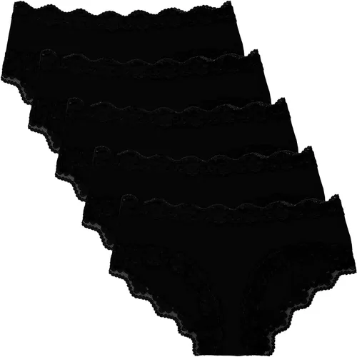 Vista 2 de ADOVAKKER Ropa interior de mujer de tiro bajo para mujer, micro suave, transpirable, bragas hipster, multipack de impresión J-S1
