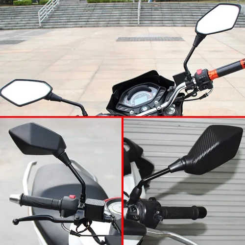 Vista 4 de KaftKO Espejos de motocicleta, para Y-AMAHA TDM-900 850 mt125 mt03 mt01 mt-125 03 01 xt660 1 par de espejos retrovisores de motocicleta 0.394 in