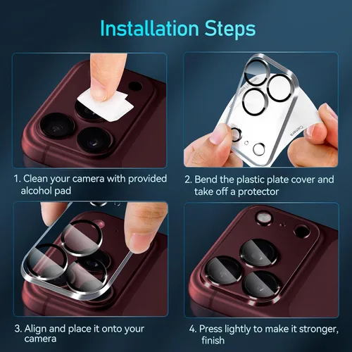 Vista 7 de ivoler Paquete de 4 protectores de lente de cámara para iPhone 18 Pro