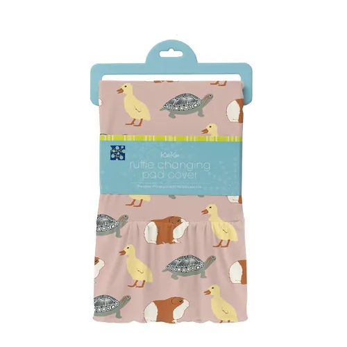 Vista 4 de KicKee Pants Funda para cambiador de bebé, estampado divertido, suave y transpirable (rayas de whisky, talla única)