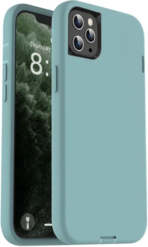 Vista 10 de ORIbox - Funda compatible con iPhone 11 Pro, acabado suave al tacto de silicona líquida exterior