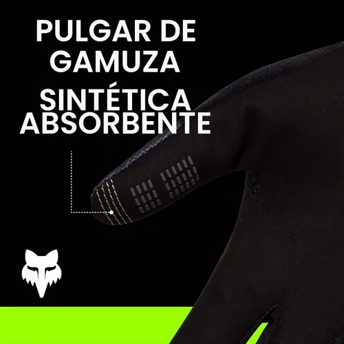Vista 6 de Fox Racing Guante Ranger para bicicleta de montaña para hombre Negro