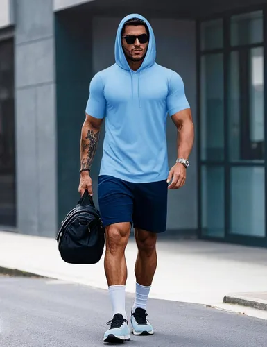 Vista 46 de MAGCOMSEN Sudadera con capucha de algodón de manga corta para hombre, sudadera ligera con capucha