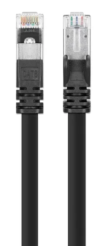 Vista 3 de Intellinet Cable de conexión de red Ethernet Cat8 – Cable de Internet de 40 G con arranque sin enganches, resistente, cable de cobre puro desnudo
