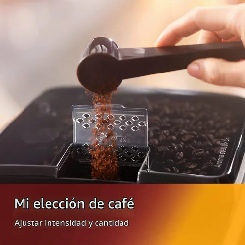 Vista 4 de Philips - Cafetera de expreso 3200 Series totalmente automática, con espumador de leche LatteGo y café helado, 5 variedades de café, pantalla táctil