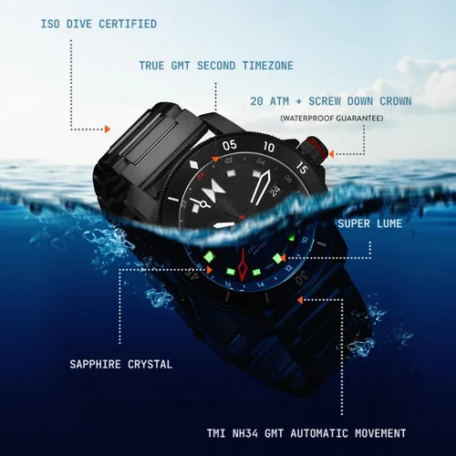 Vista 5 de MVMT Cali Diver Reloj automático para hombre