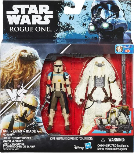Vista 2 de Figuras de Star Wars, Rogue One Scarif Stormtrooper y Moroff, paquete de lujo