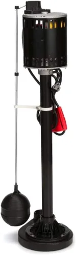 Vista 6 de Star 5CHD ½ HP Bomba de sumidero de pedestal de hierro fundido con interruptor de varilla flotante de encendido/apagado ajustable, bomba de columna