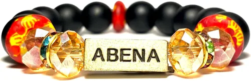 Vista 34 de Pulseras africanas tradicionales con nombre nacido en el día para mujeres de Ghana, materiales naturales, ajuste cómodo y holgado
