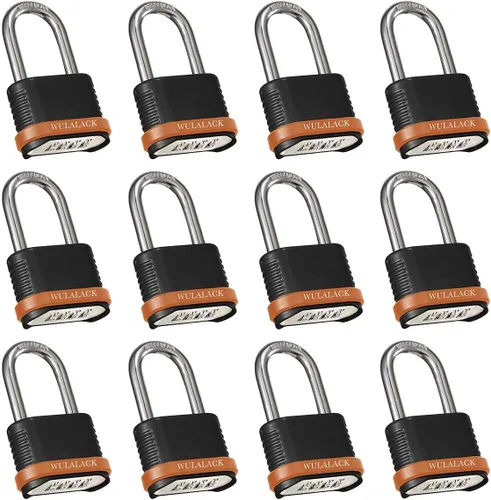 Vista 10 de WULALACK - Candado de combinación para exteriores, candados resistentes a la intemperie con código, combinación de candado reajustable