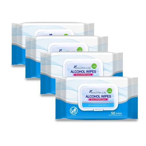 Vista 9 de Beautifier Life Toallitas húmedas – Toallitas desinfectantes de manos con aloe y vitamina E para hombres, mujeres y niños – Elimina el 99.99%