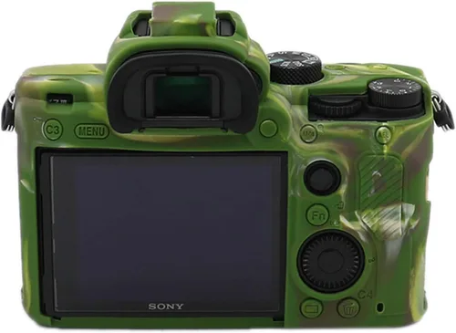 Vista 2 de TUYUNG - Funda de silicona para A7 III, funda protectora para cámara, compatible con cámaras Sony Alpha A7 III A7M3, verde militar