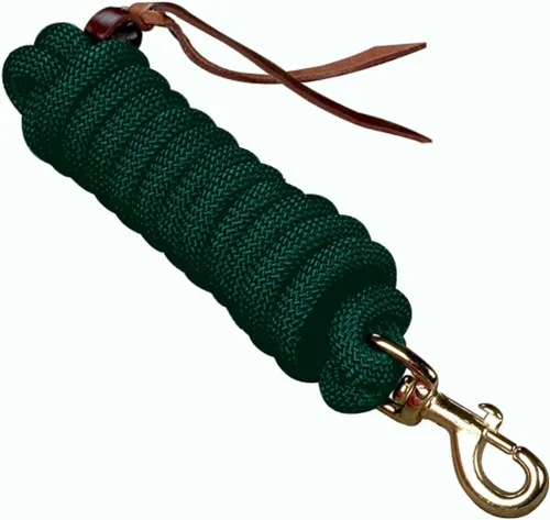 Vista 2 de Hamilton 5/8" x 10' Poly Cowboy Horse Lead Rope, Azul