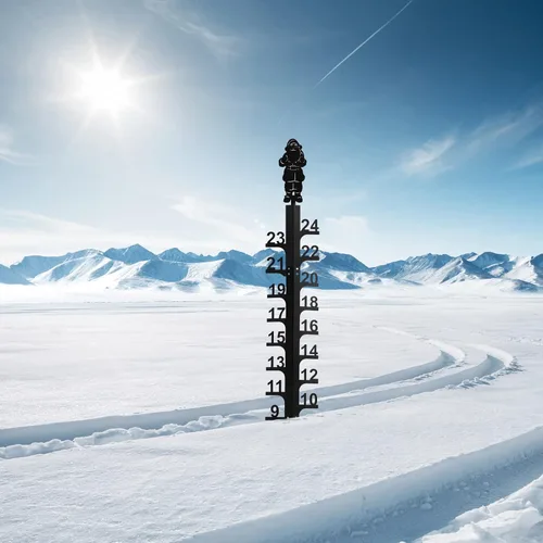 Vista 11 de LiveGo Iron Art - Medidor de nieve de 24 pulgadas, medidor de medición para exteriores, palo de medición de nieve desmontable de metal, estacas