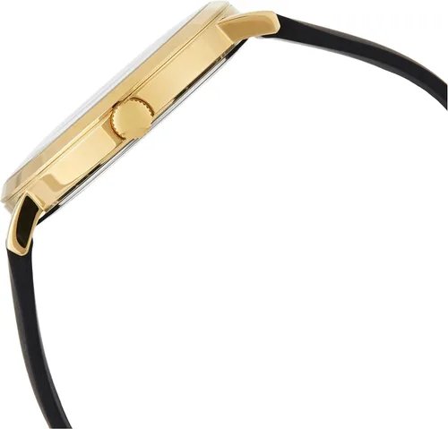 Vista 5 de GUESS Reloj analógico de cuarzo clásico para hombre con correa de silicona W1161G1 negro correa Negro - Correa
