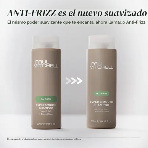 Vista 2 de Paul Mitchell Super Smooth Shampoo, Controls Frizz, Adds Softness, For Frizzy Hair