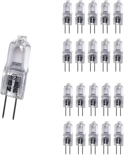 Vista 6 de Vstar Q20/G4/CL/12V, 10 vatios, tipo T3 JC, 12 voltios, transparente, base bipin G4, bombilla halógena (paquete de 20) Vida útil de 2000 horas