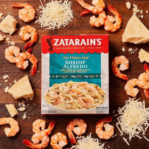 Vista 10 de Zatarain's Camarones Alfredo, comida congelada, 10.5 onzas