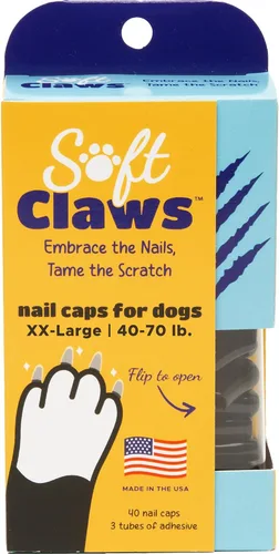 Vista 10 de Almohadillas blandas para uñas para perros con diseño antideslizante fabricadas en EE. UU. - 40 cubiertas de uñas para perros para una protección