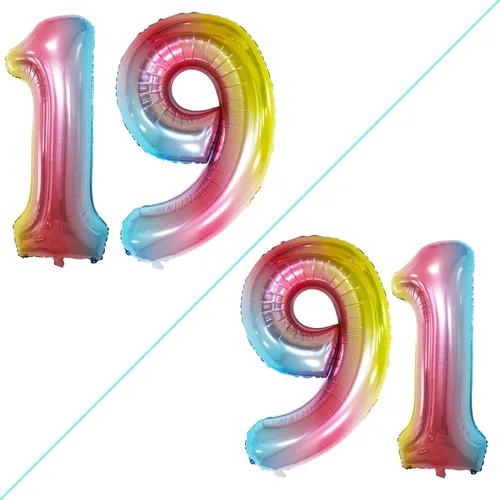 Vista 273 de Goer, conjunto de globos de papel aluminio para decoraciones de cumpleaños, globos de las letras de feliz cumpleaños y de números Oro