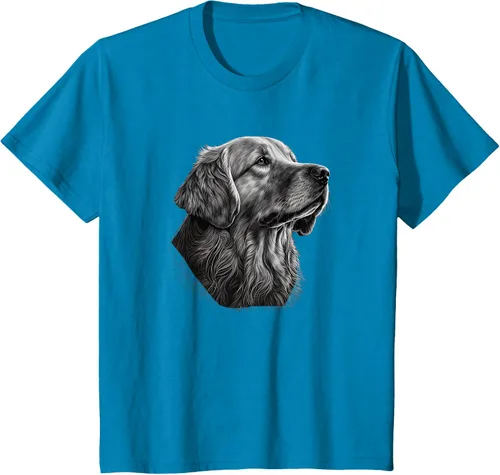 Vista 88 de Camiseta divertida Golden Retriever, Negro