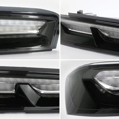 Vista 5 de Luces traseras LED VLAND enhumedecidas y transparentes compatibles con [Chevrolet Chevy Camaro Coupe 2016 2017 2018] con luces de señal intermitente