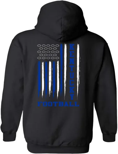 Vista 12 de Sudadera con capucha unisex de la bandera americana del color del equipo de fútbol