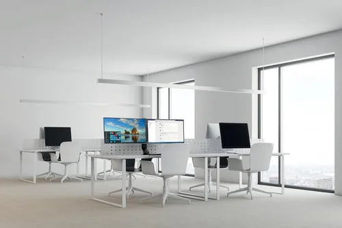 Vista 10 de Kensington Soporte de Monitor Doble para Escritorio, Soporte para Monitor Vesa con Abrazadera en C, se Adapta a 2 Monitores Ultraanchos de hasta 27