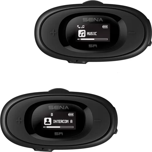 Vista 6 de Sena 5R LITE Auriculares de intercomunicación Bluetooth bidireccionales HD para motocicleta, paquete doble