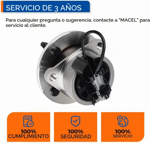 Vista 7 de PAROD 513204 Conjunto de cojinete de rueda delantera y cubo compatible con Chevy Cobalto 2005-2010, Saturn Ion 2003-2007 Pontiac G5 2007-2010
