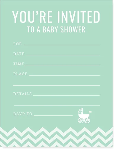 Vista 3 de Andaz Press Colección de baby shower, juego de 20 tarjetas para baby shower, juegos, actividades, decoraciones, consejos para mamá y papá