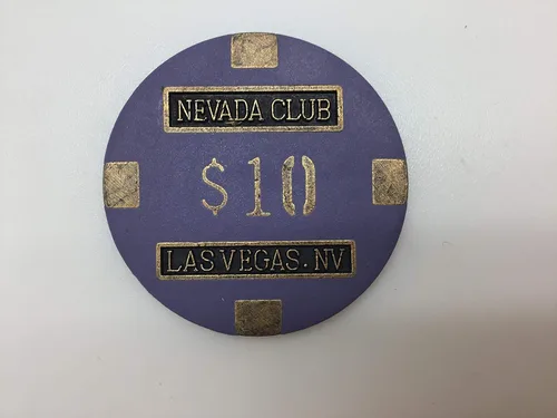 Vista 3 de Nevada Club Fichas de póquer - (100) $10 Núcleo de latón 0.53 oz