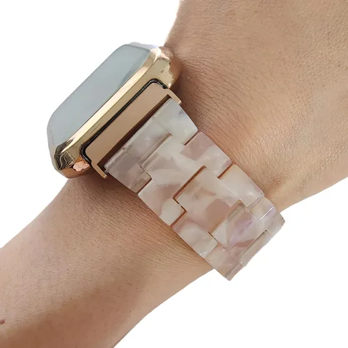 Vista 4 de Compatible con Fitbit Versa4/Sense2/Versa3/Sense, Versa/Versa 2/Versa Lite/Versa SE, correas de resina de repuesto para reloj inteligente