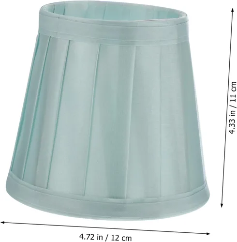 Vista 3 de DOITOOL 1 pantalla de tela para lámpara de tela que cubre una pantalla con tela cilíndrica pantalla de luz rosa decoración vela candelabro Jabones
