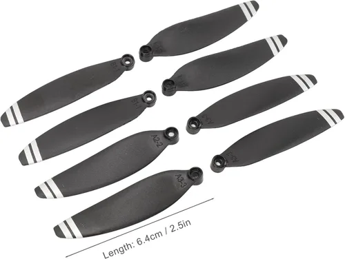 Vista 9 de Pilipane Hélices de 2.5 pulgadas para E88 E58 RC Drone Quadcopter repuesto cuchillas de repuesto de bajo ruido