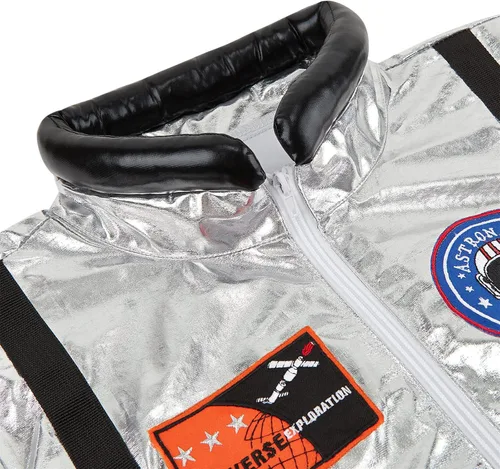 Vista 4 de Arplvf Disfraz de astronauta para adulto, traje espacial de astronauta, traje espacial de Halloween