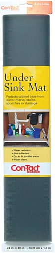 Vista 10 de Alfombra marca Con-Tact No Adhesiva para debajo de Lavamanos, tejido azul, 24 x 48 pulgadas