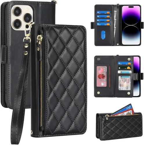 Vista 12 de Funda para iPhone 13 Pro Max/12 Pro Max con correa, leopardo beige Beige (Beige Leopard)