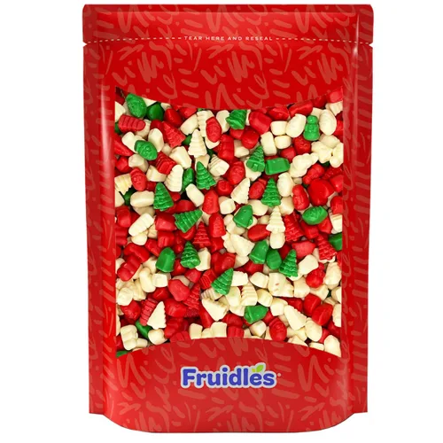 Vista 6 de Fruidles Navidad Mello Cremes Gomitas Osos de Gomita, Caramelos Dulces de Confección Tradicionales, Antiguo Estilo, Vegano, Sin Gluten (2 Libras)
