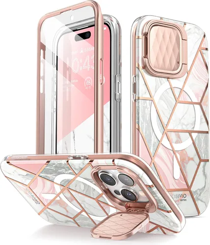 Vista 8 de i-Blason Cosmo - Funda magnética para iPhone 15 Pro Max MagSafe con soporte para funda para cámara, estilo delgado, funda de cuerpo completo