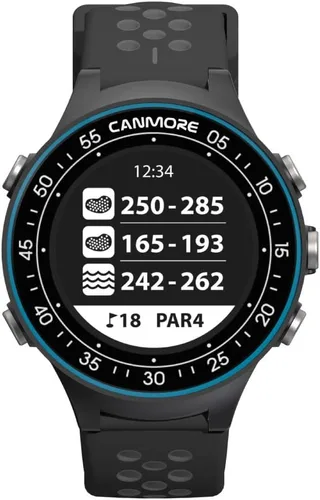 Vista 7 de CANMORE TW411 Reloj GPS de golf con rastreador de fitness, más de 41,000 cursos mundiales precargados gratuitos, chip IC mejorado, azul