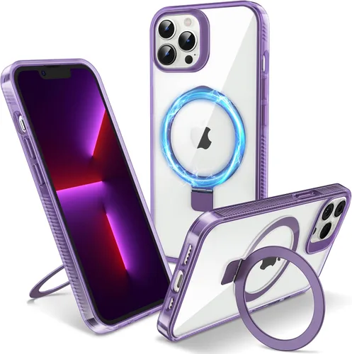 Vista 47 de Funda magnética para iPhone Air – [Soporte invisible integrado] [Compatible con MagSafe] [Protección contra caídas de grado militar] Cubierta