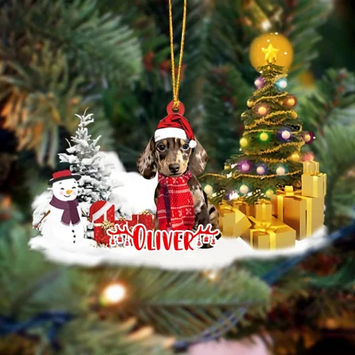 Vista 78 de NAZENTI Adorno personalizado de gato abisinio con árbol de pino, adorno de Navidad personalizado para perros amantes de las mascotas, colgante