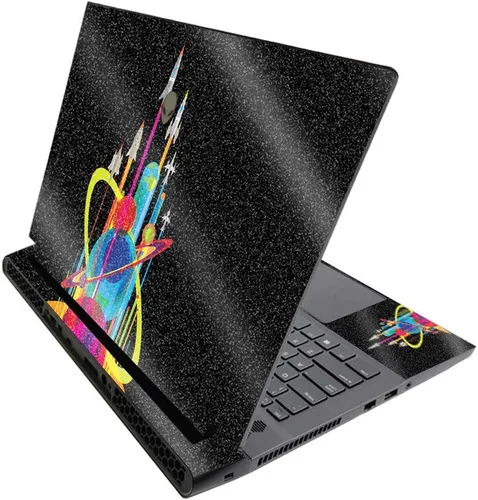 Vista 637 de MightySkins - Skin brillante con purpurina para Alienware M17 R3 (2020) y M17 R4 (2021) - Diversión de los años 90 Acabado duradero con purpurina